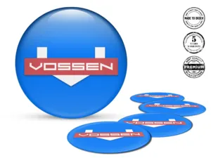 Vossen Gewölbte Label Stil Premium Radplaketten